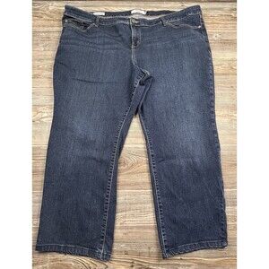 Torrid  Relaxed Bootcut Jeans Womens Plus 28S (Short)‎ Blue Denim Stretch